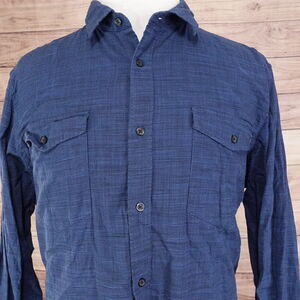 APT 9 LONG SLEEVE BLUE BUTTON UP SHIRT MENS SIZE 2XL XXL